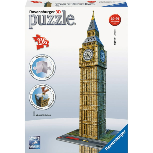 Puzzled 1605 Big Ben 3d Natural Wood Puzzle for sale online